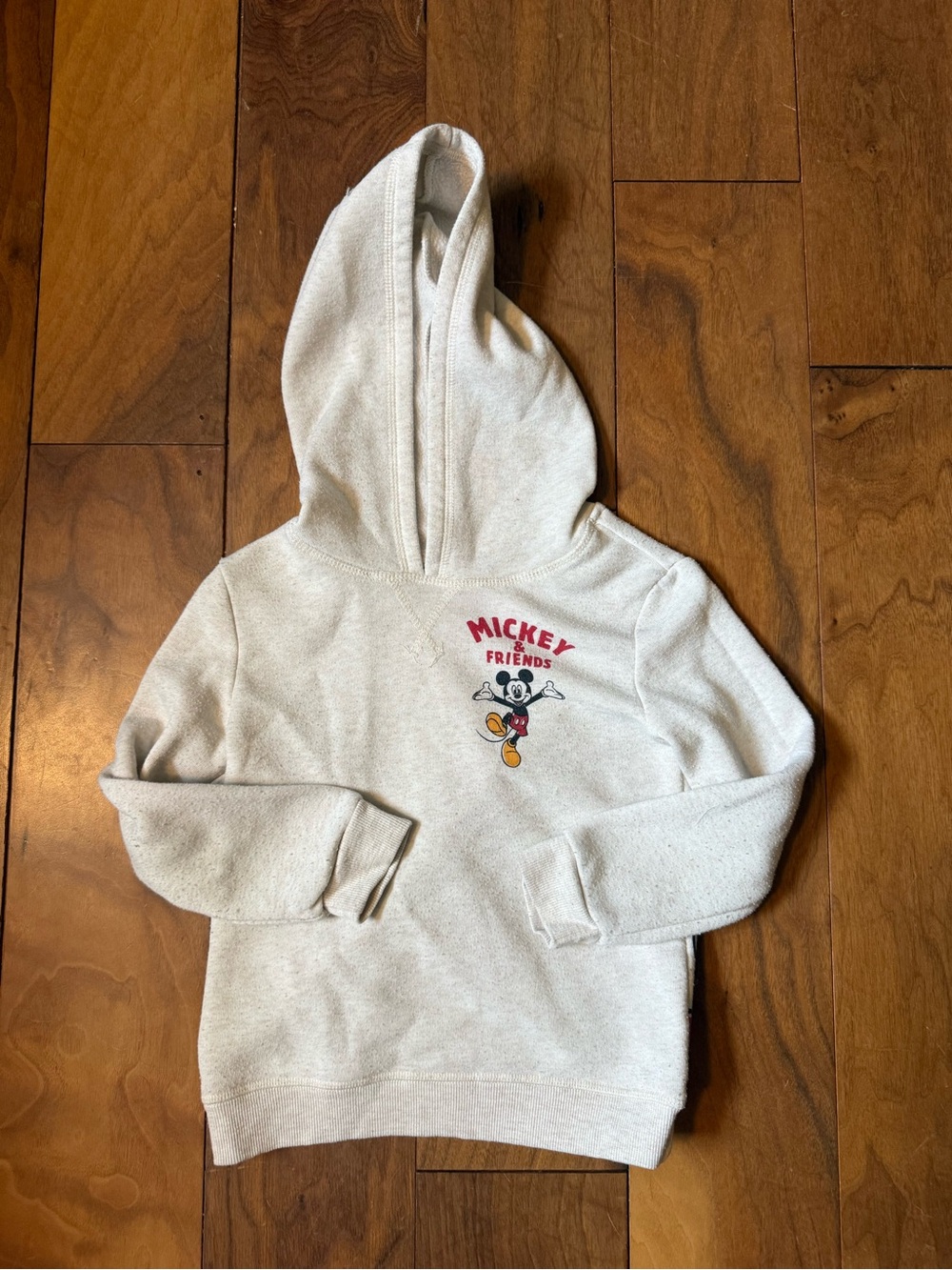Kids' Cream Mickey & Friends Hoodie Sweatshirt